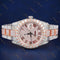 41 MM Rose Gold Datejust VVS1 D Color Moissanite Watch