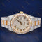 41 MM Yellow Gold Date just VVS1 D Colour  Moissanite Watch