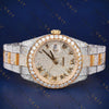 41 MM Yellow Gold Date just VVS1 D Colour  Moissanite Watch