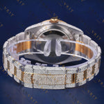 41 MM Yellow Gold Date just VVS1 D Colour  Moissanite Watch