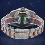 41 MM Rose Gold Datejust VVS1 D Color Moissanite Watch