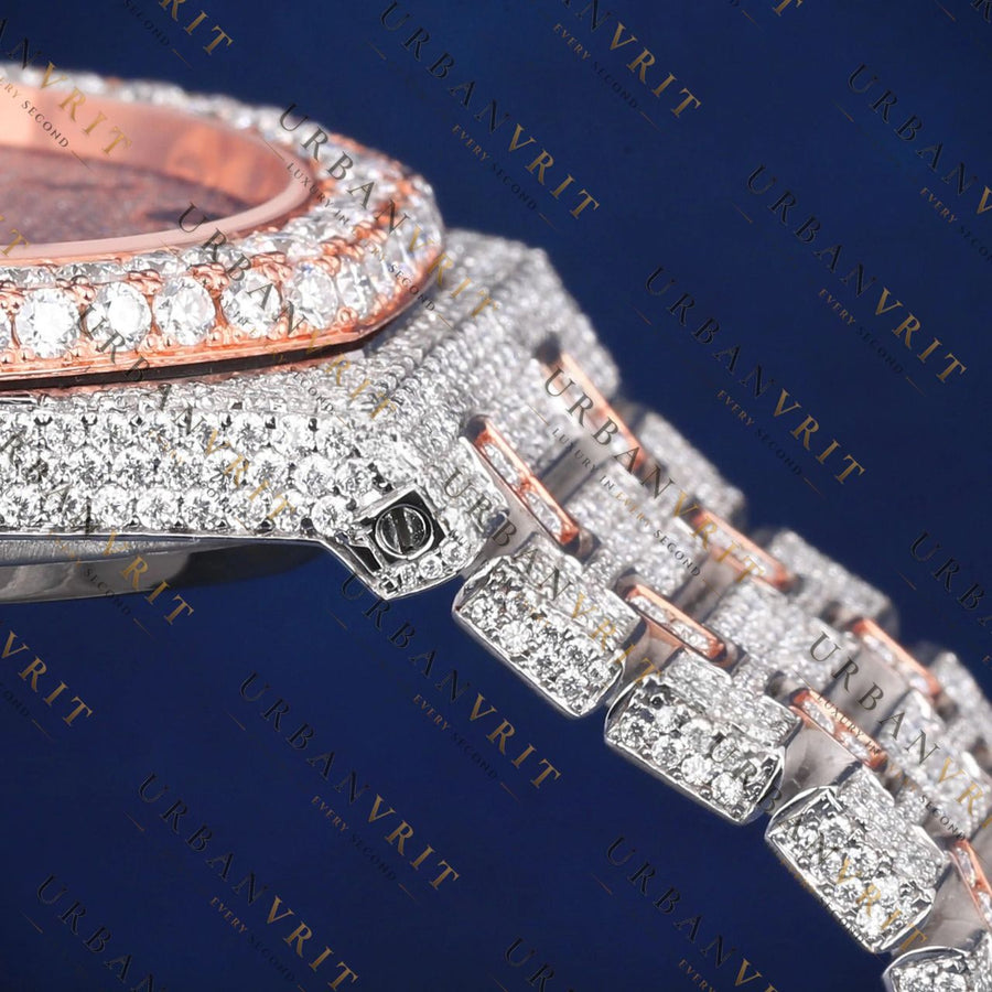 Arabic Dial VVS1 D Color Moissanite Watch