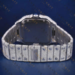 Rose Gold Square Moissanite VVS1 D Color Watch
