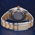 Baguette & Round Bezel VVS1 D Color Moissanite Watch