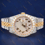 Arabic Gold VVS1 D Color  Moissanite Watch