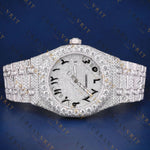 Arabic Iced Out VVS1 D Color Moissanite Watch