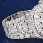 Arabic Iced Out VVS1 D Color Moissanite Watch