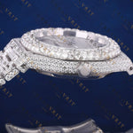 Arabic Iced Out VVS1 D Color Moissanite Watch