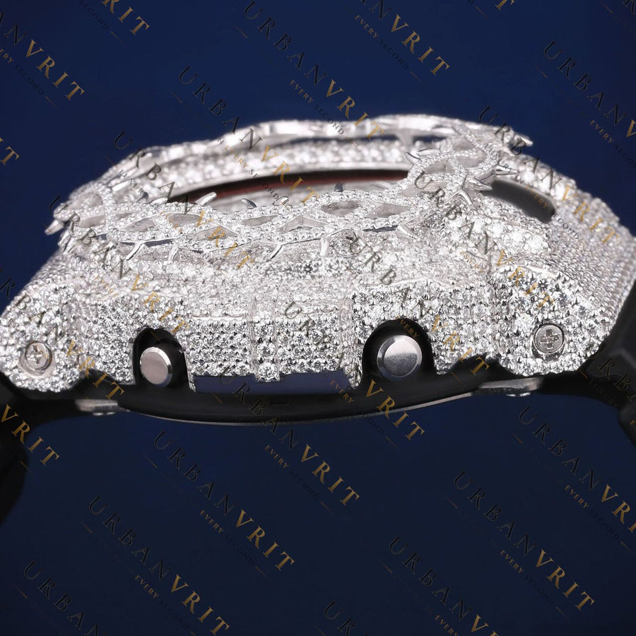 Iced Out Moissanite G Shock Watch VVS1 D Color Luxury Digital Watch