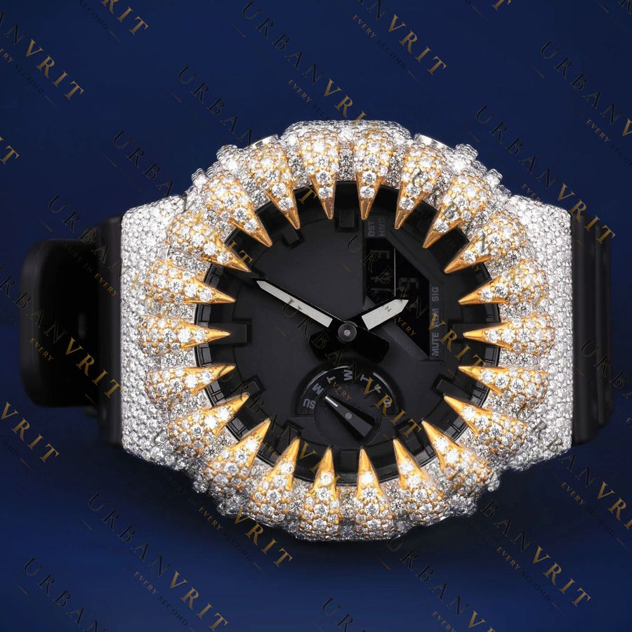 Spiked VVS1 D Color Moissanite Watch