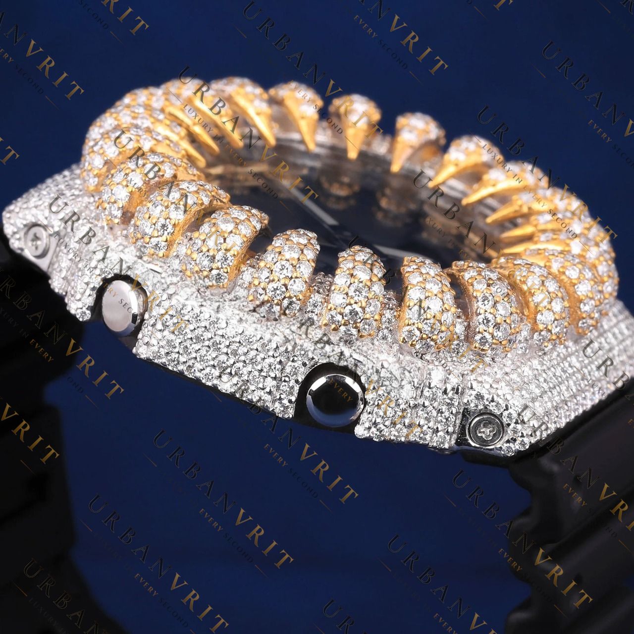 Spiked VVS1 D Color Moissanite Watch