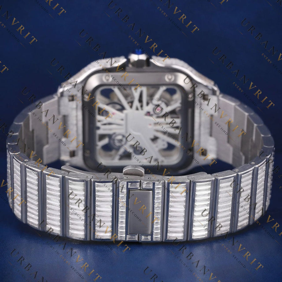 Skeleton VVS1 D Color Moissanite Watch