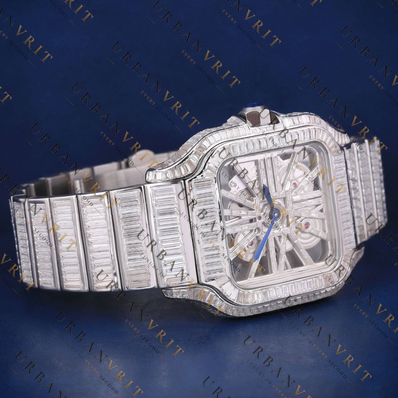 Skeleton VVS1 D Color Moissanite Watch