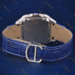 Blue Dial VVS1 D Color Moissanite Watch