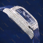 Blue Dial VVS1 D Color Moissanite Watch