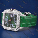 Green Dial VVS1 D Color Moissanite Watch