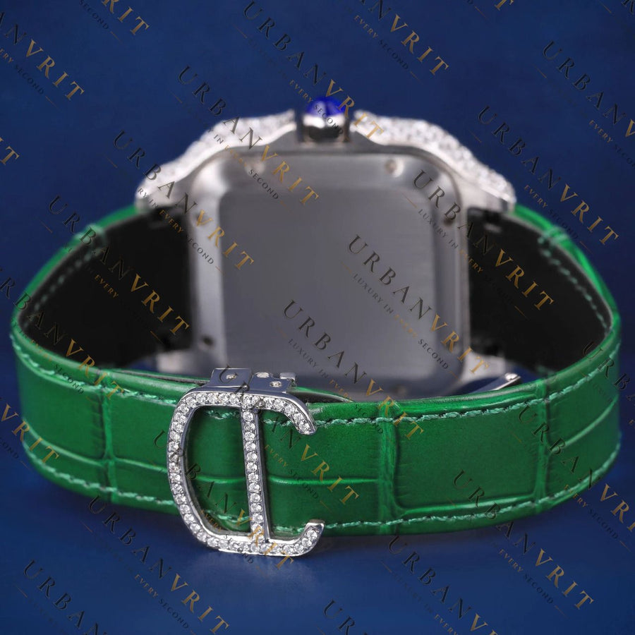 Green Dial VVS1 D Color Moissanite Watch