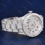 Iced GMT VVS1 D Color Moissanite Watch