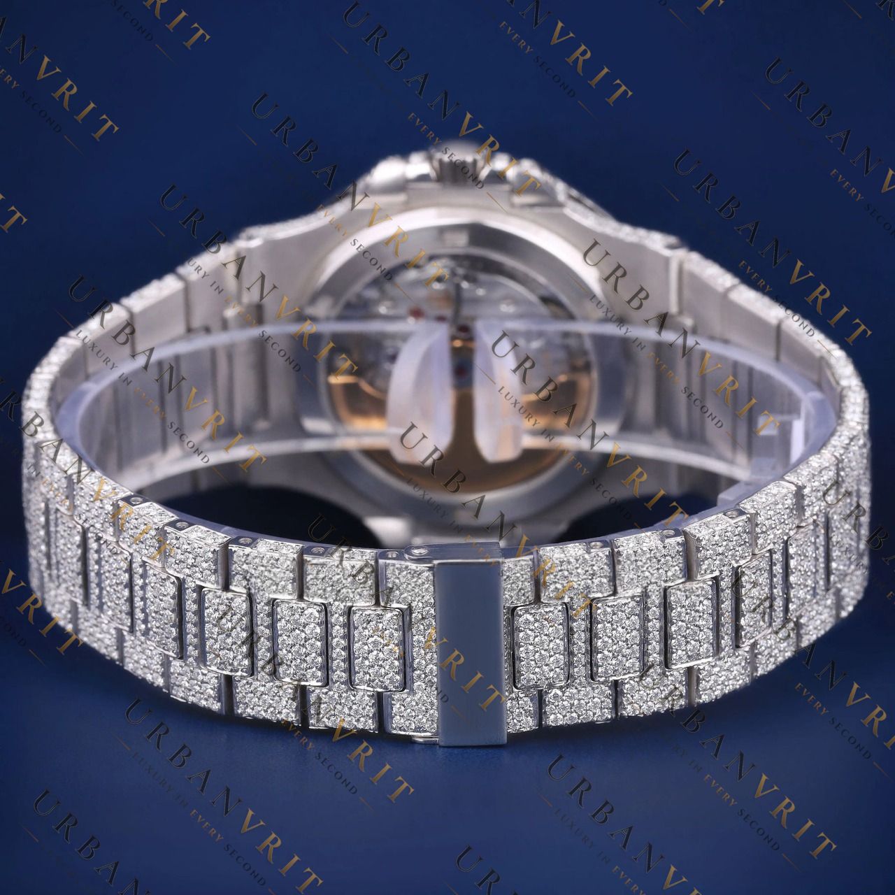 Classic Iced VVS1 D Color Moissanite Watch