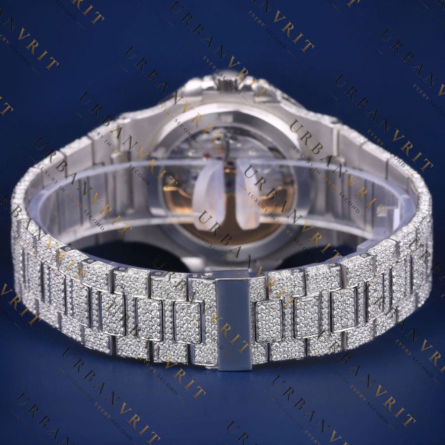 Classic Iced VVS1 D Color Moissanite Watch