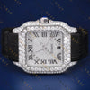 Iced Santos VVS1 D Color Moissanite Watch