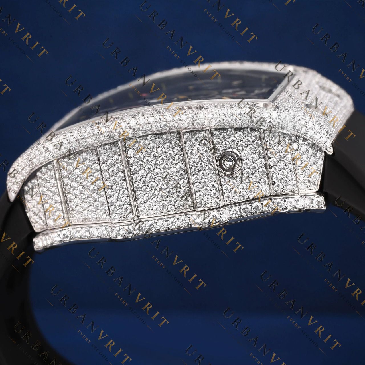Iced Skeleton Chronograph VVS1 D Color Moissanite Watch