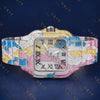 Rainbow Santos VVS1 D Color Moissanite Watch