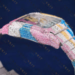 Rainbow Santos VVS1 D Color Moissanite Watch