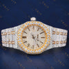 Two Tone Day-Date VVS1 D Color Moissanite Watch