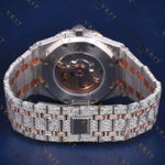 Rose Gold Red Dial VVS1 D Color Moissanite Watch