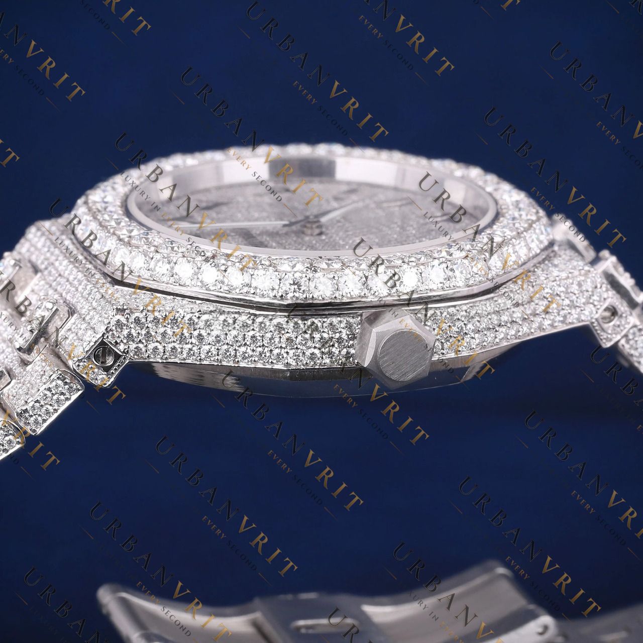 Arabic Dial VVS1 D Color Moissanite Watch