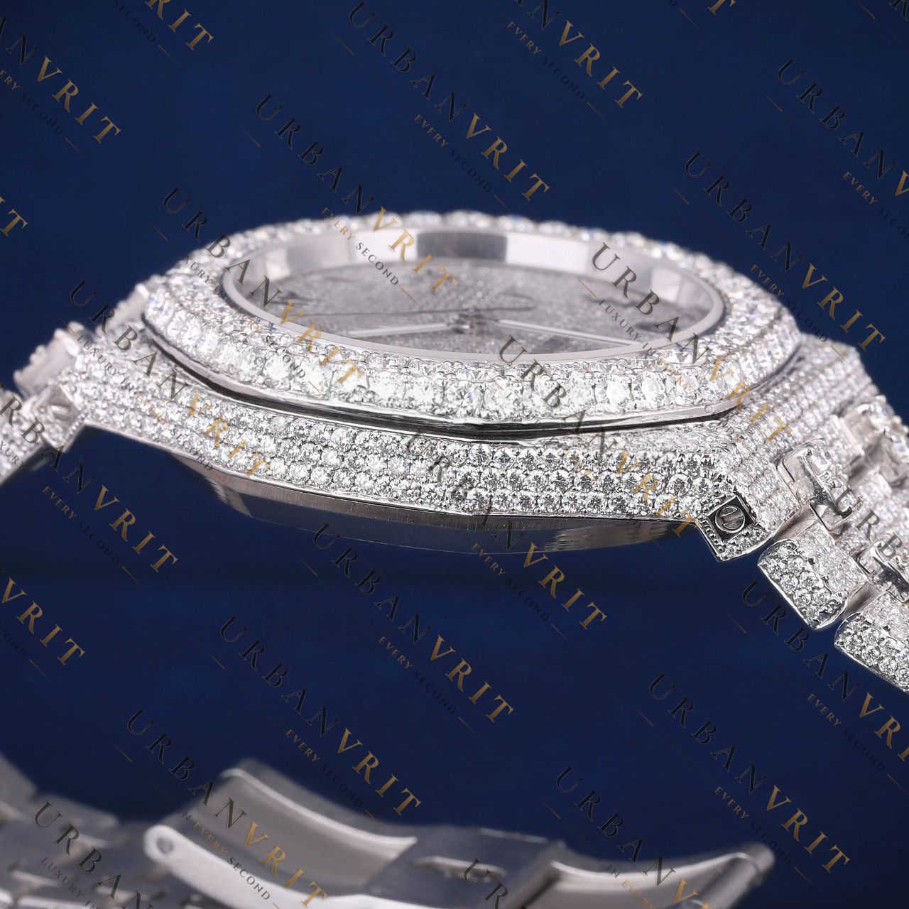 Arabic Dial VVS1 D Color Moissanite Watch