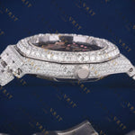Skeleton Dial VVS1 D Moissanite Watch