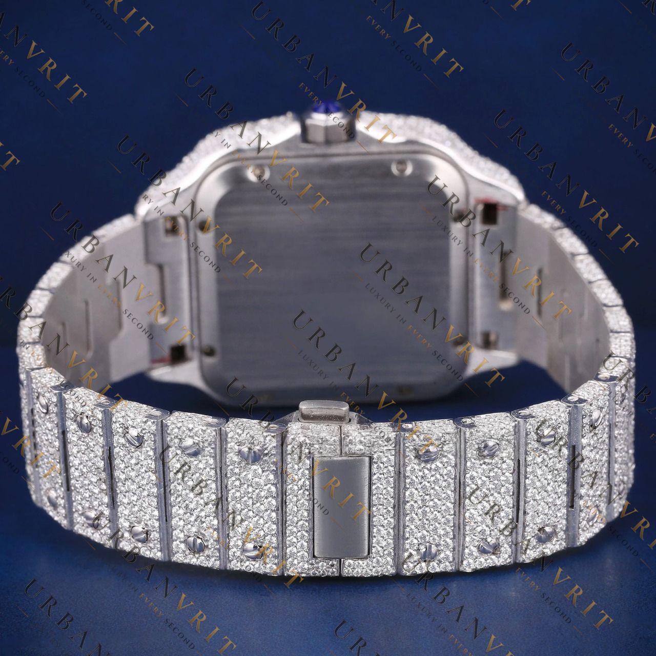 Rainbow Roman VVS1 D Moissanite Watch