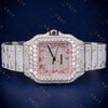 Pink Arabic  VVS1 D-Color Moissanite Watch