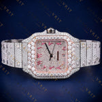 Pink Arabic  VVS1 D-Color Moissanite Watch