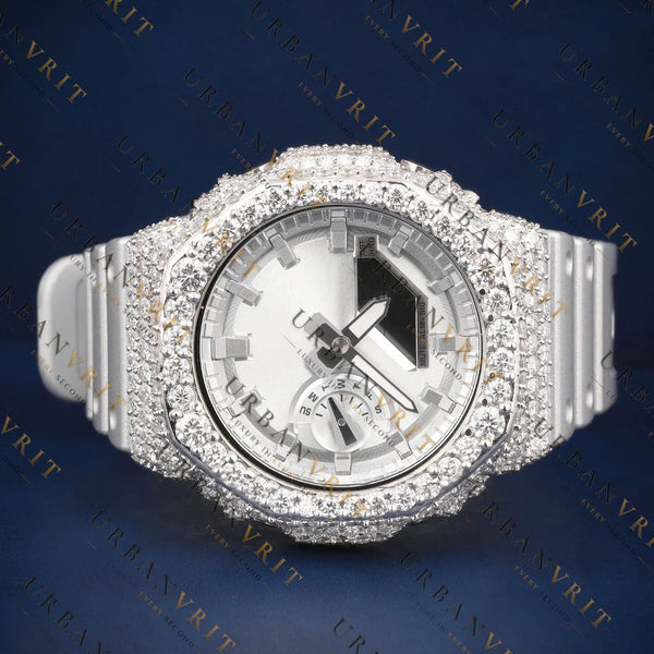Luxury G Shock VVS1 D Color Moissanite  Watch