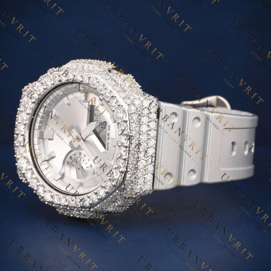 Luxury G Shock VVS1 D Color Moissanite  Watch