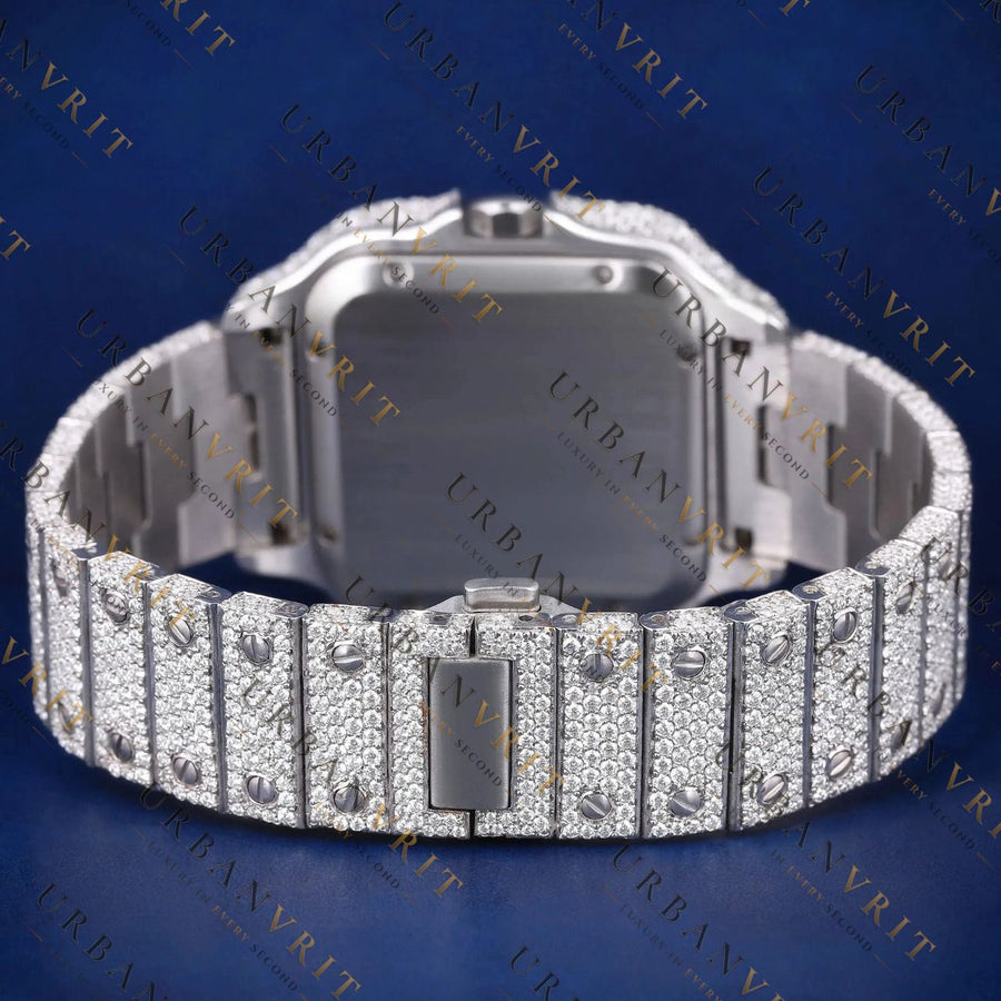 Luxury Green Dial VVS1 D Moissanite Watch