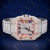 Rainbow Roman Numeral VVS1 D Color Moissanite Watch