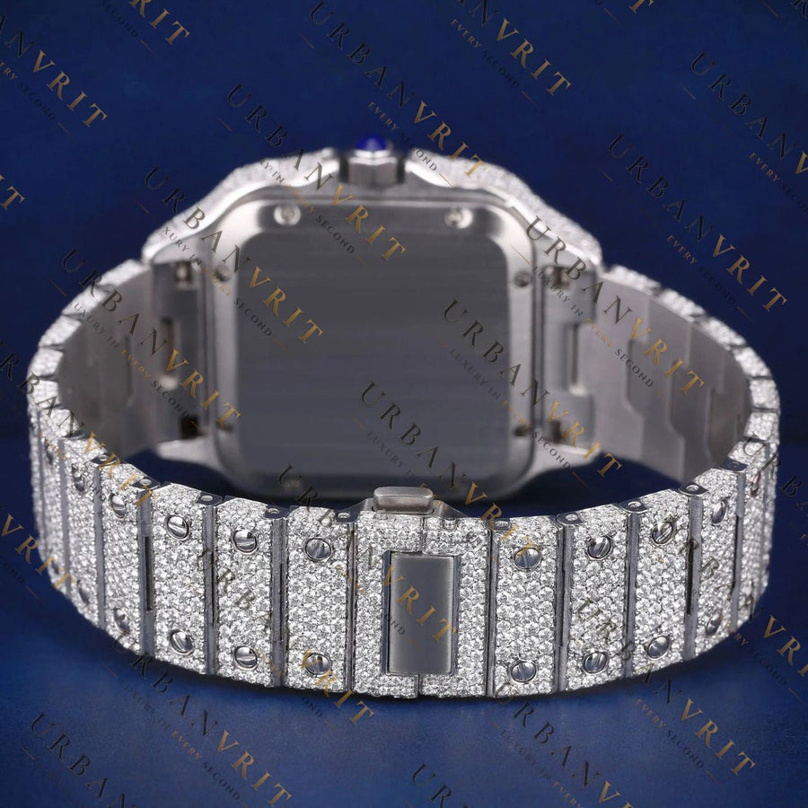 Rainbow Roman Numeral VVS1 D Color Moissanite Watch