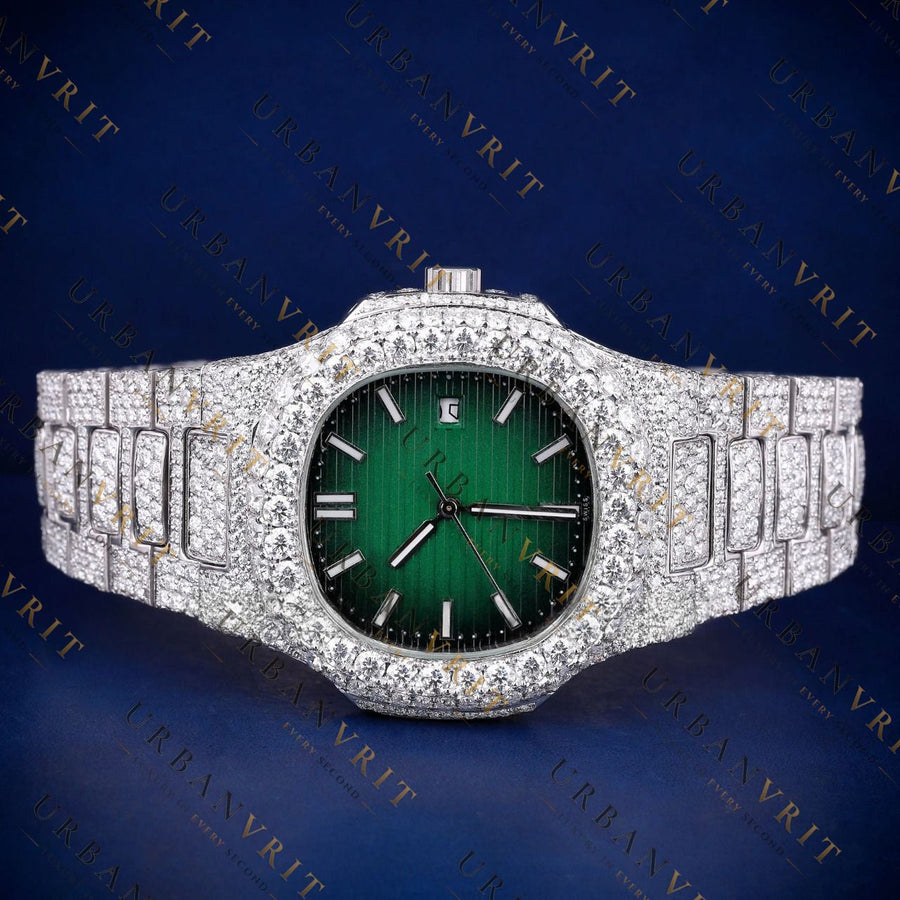 Green Dial VVS1 D Color Moissanite Watch