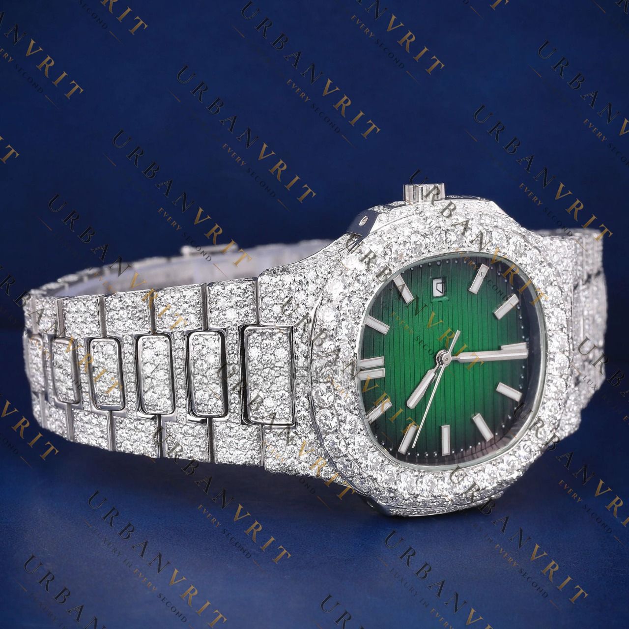 Green Dial VVS1 D Color Moissanite Watch