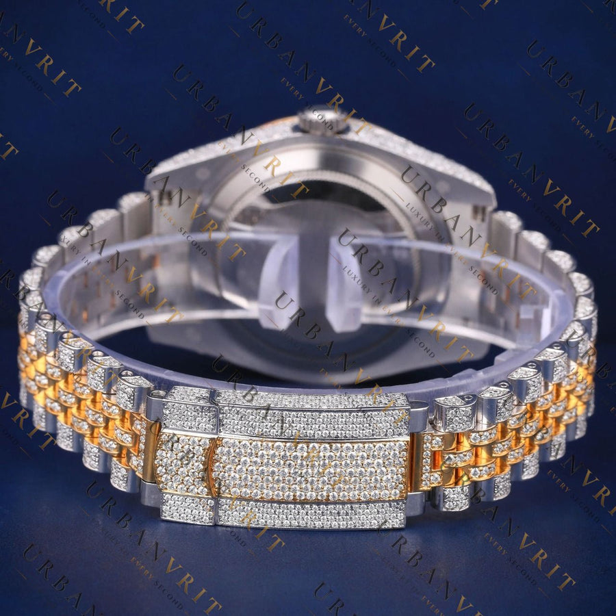 Rainbow Dial VVS1 D Color Moissanite Watch