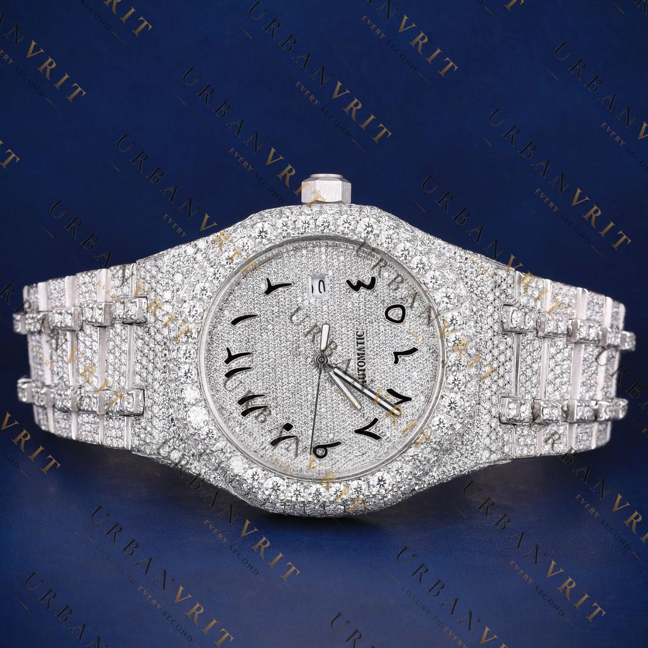 Arabic Numeral VVS1 D Moissanite Watch