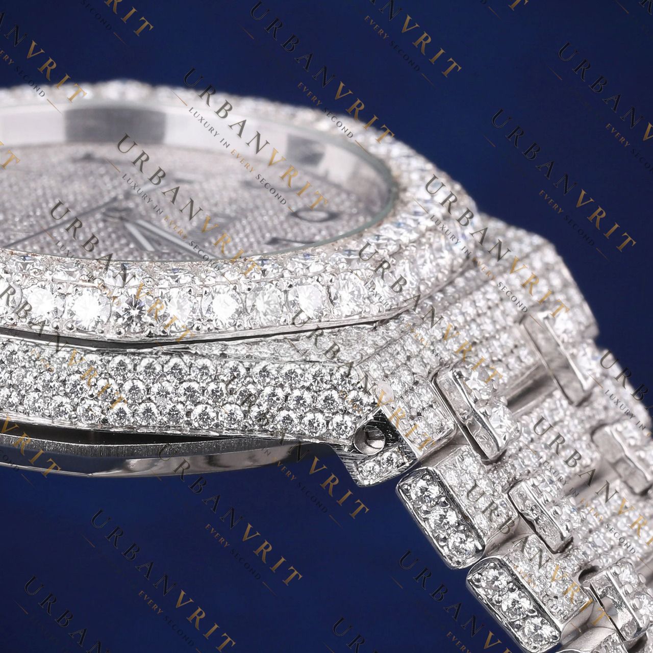 Arabic Numeral VVS1 D Moissanite Watch