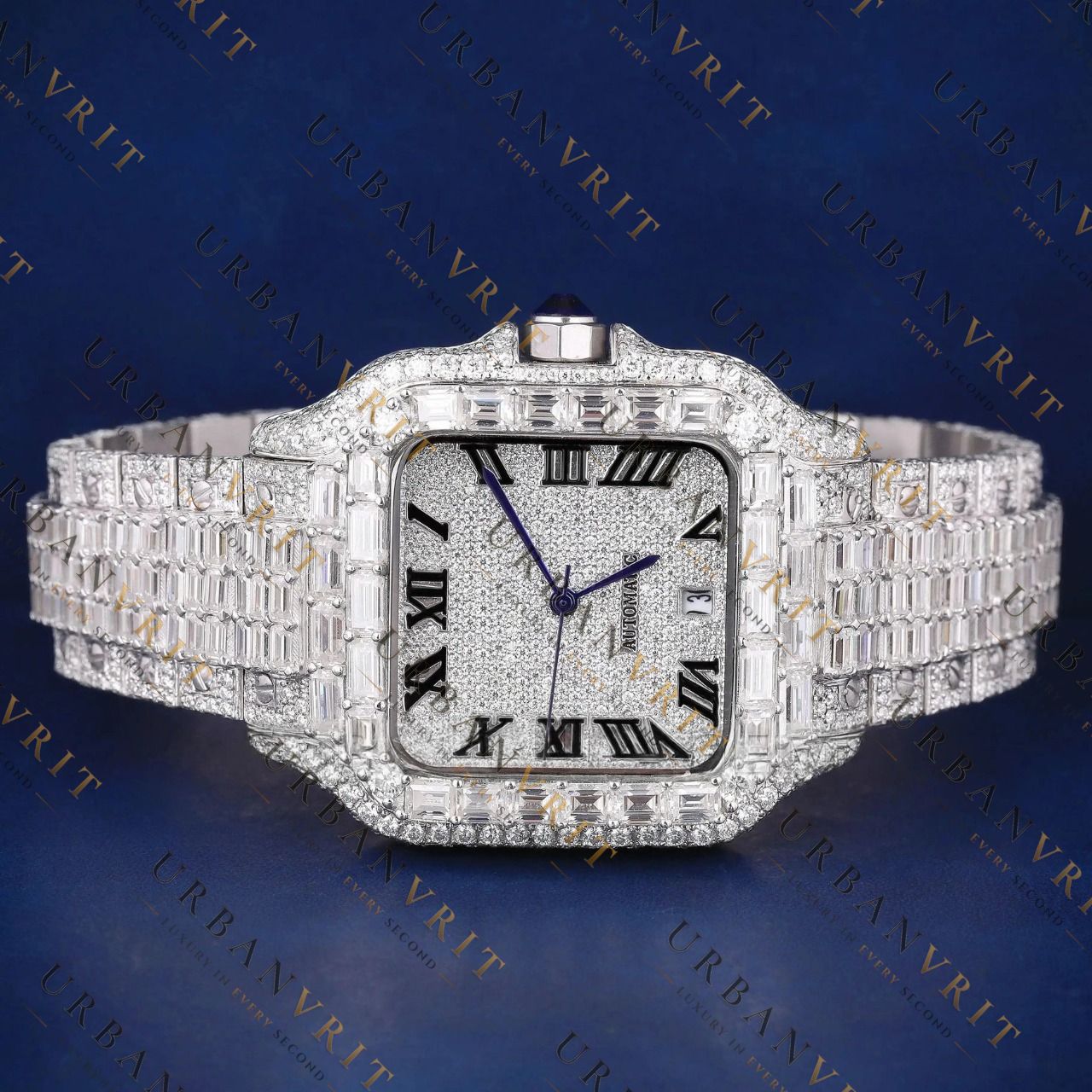 Baguette VVS1 D Color Moissanite Watch