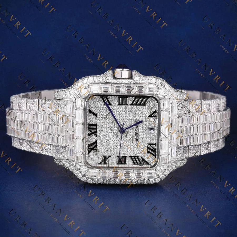 Baguette VVS1 D Color Moissanite Watch