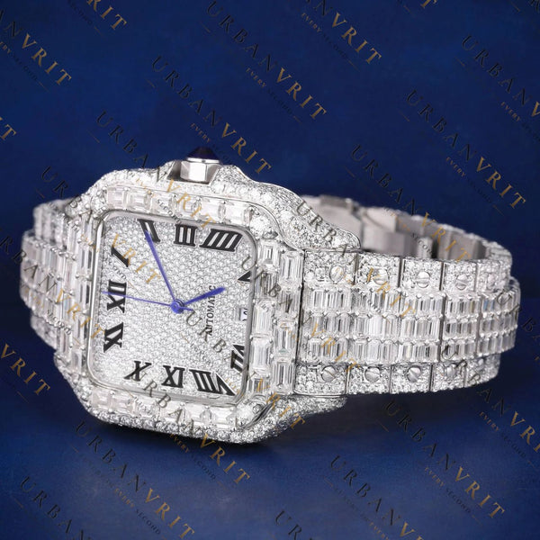 Baguette VVS1 D Color Moissanite Watch