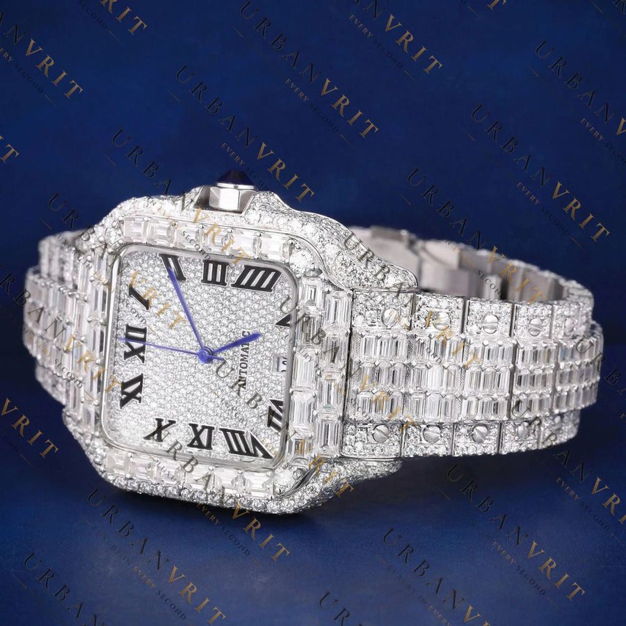 Baguette VVS1 D Color Moissanite Watch